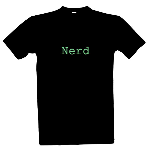 Tričko s potiskem Oldschool nerd