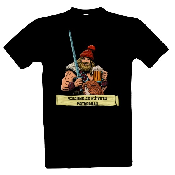Tričko s potiskem Zrzky a pivo, s uživatelským textem